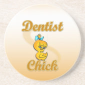 Dentist Chick Zandsteen Onderzetter (Voorkant)