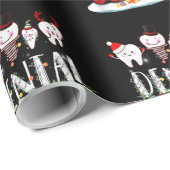 Dentist Christmas Dental Squad Funny Lights For Bo Cadeaupapier (Rol Hoek)