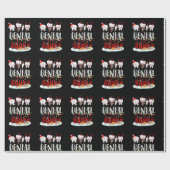 Dentist Christmas Dental Squad Funny Lights For Bo Cadeaupapier (Vlak)
