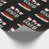 Dentist Christmas Dental Squad Funny Lights For Bo Cadeaupapier (Hoek)