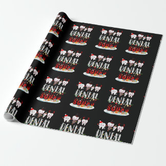 Dentist Christmas Dental Squad Funny Lights For Bo Cadeaupapier
