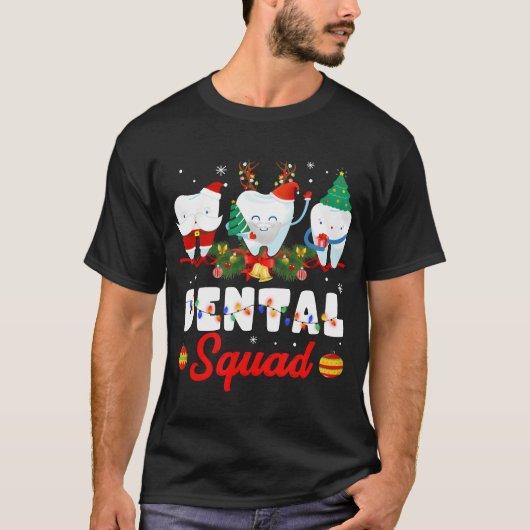Dentist Christmas friends T-shirt (Voorkant)