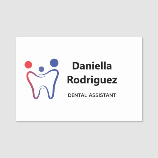 Dentist Clinic Employee Naamplaatje (Voorkant)