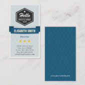 Dentist - Creative Retro Stijlvol Visitekaartje (Voorkant / Achterkant)