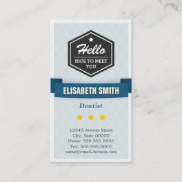 Dentist - Creative Retro Stijlvol Visitekaartje