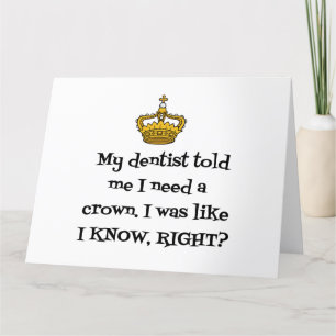 DENTIST CROWN BEDANKKAART