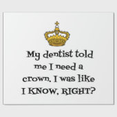 DENTIST CROWN CADEAUPAPIER (Vlak)