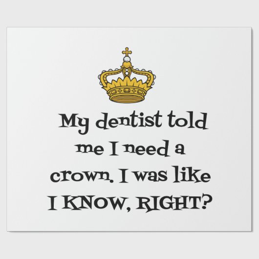 DENTIST CROWN CADEAUPAPIER (Vlak)