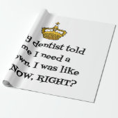 DENTIST CROWN CADEAUPAPIER (Uitgerold)