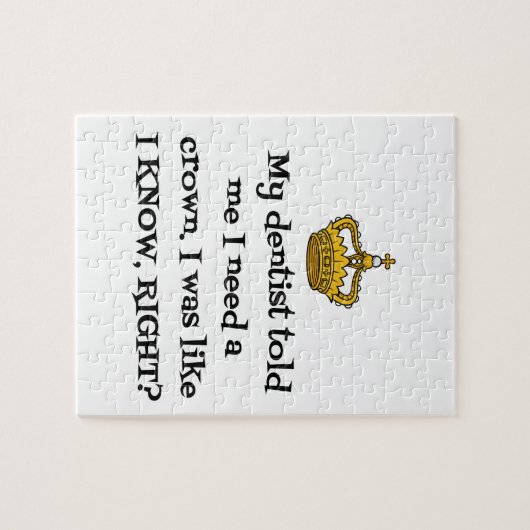 DENTIST CROWN LEGPUZZEL (Horizontaal)