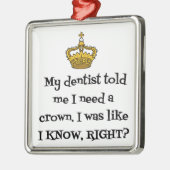 DENTIST CROWN METALEN ORNAMENT (Links)