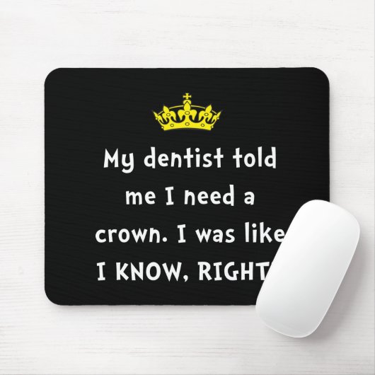Dentist Crown Muismat (Met muis)