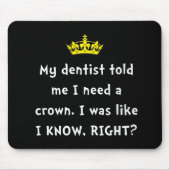 Dentist Crown Muismat (Voorkant)