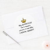 DENTIST CROWN RONDE STICKER (Envelop)