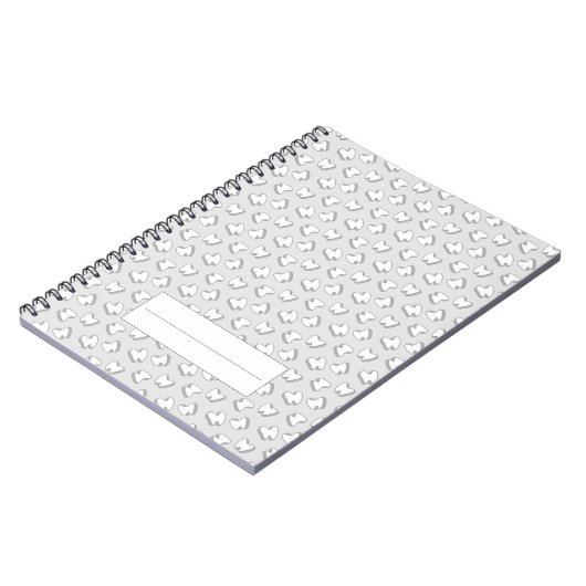 Dentist Cute 3D Tooth Pattern Dental Notitieboek (Linkerzijde)