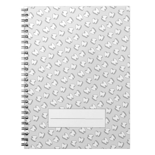 Dentist Cute 3D Tooth Pattern Dental Notitieboek (Voorkant)