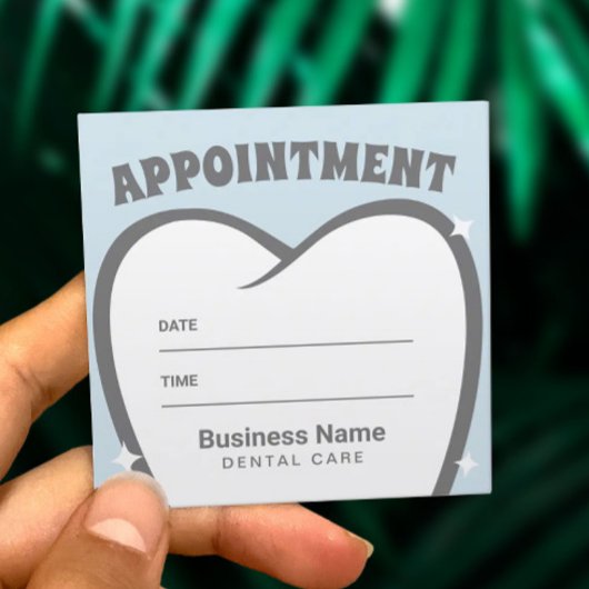 Dentist Cute Tooth Dental Office Appointment Afsprakenkaartje
