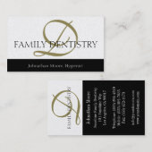 Dentist DDS Dental Office Orale Surgeon Script Visitekaartje (Voorkant / Achterkant)