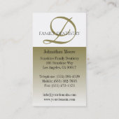 Dentist DDS Dental Office Orale Surgeon Script Visitekaartje (Achterkant)