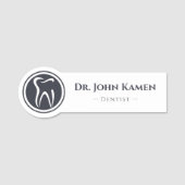 Dentist | De Logo Teeth Naamplaatje (Voorkant)
