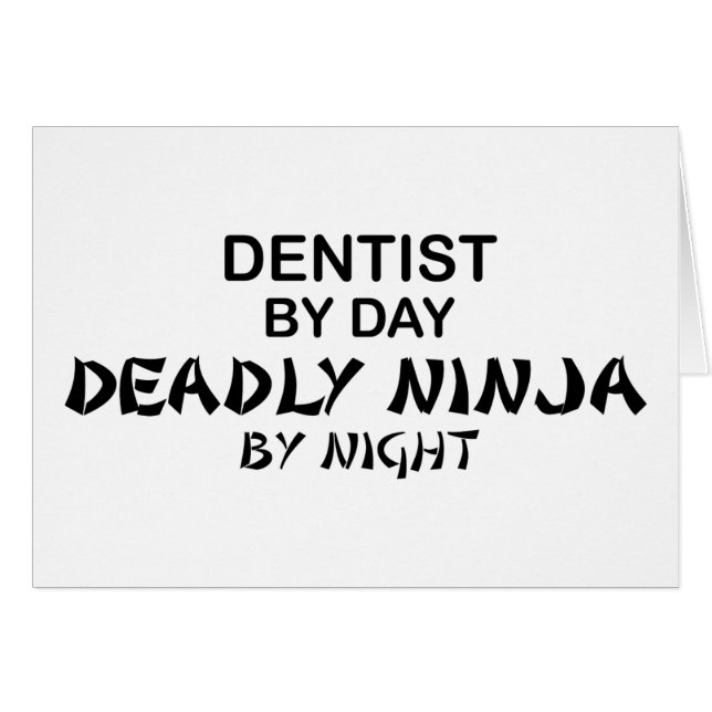 Dentist Deadly Ninja bij nacht (Voorkant Horizontaal)