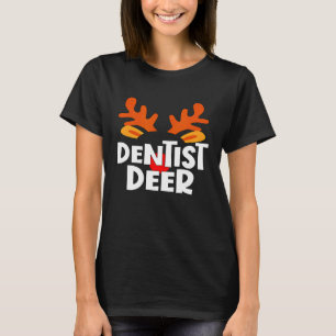 Dentist Deer Matching Family Work - Kantoor kerst T-shirt