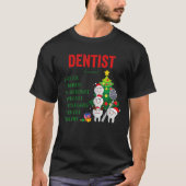 Dentist Definition Kerstmis Assistent Paja T-shirt (Voorkant)