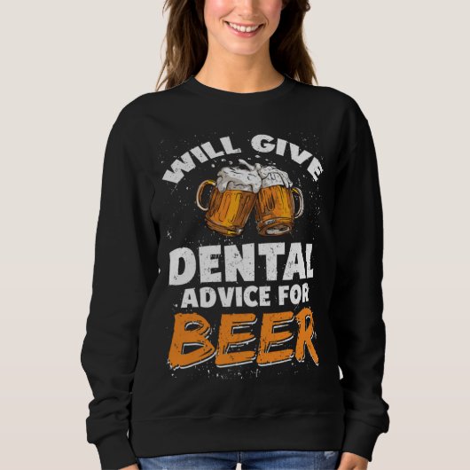 Dentist Dental Assistant Will Give Advice For Beer Trui (Voorkant)