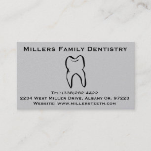 Dentist Dental Business and Appointment Card Afsprakenkaartje