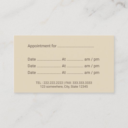 Dentist Dental Care Gold Label Brown-benoeming (Achterkant)