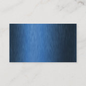 Dentist Dental Care Metallic Navy Blue QR Code Visitekaartje (Achterkant)