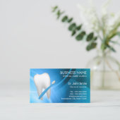 Dentist Dental Care Modern Blue Appointment Afsprakenkaartje (Staand voorkant)