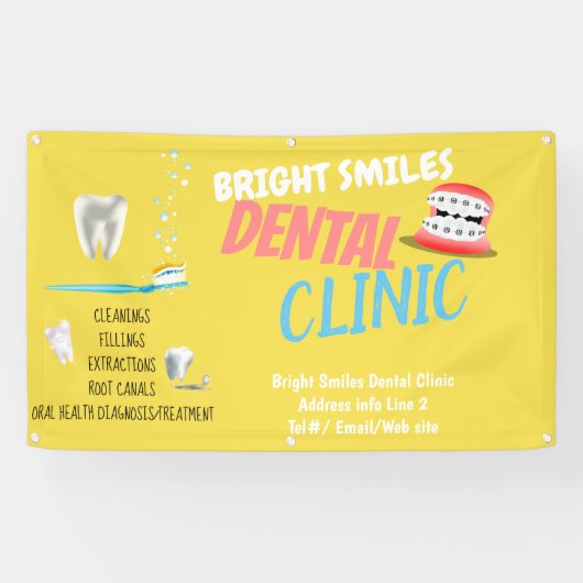 Dentist Dental Clinic Promotion Banner (Horizontaal)
