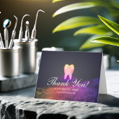 Dentist Dental Clinic Roos Gold Tooth Hartelijk da Bedankkaart