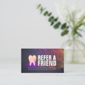 Dentist Dental Clinic Roos Gold Tooth Referentie Aanbevelingskaartje (Staand voorkant)