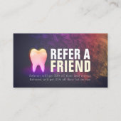 Dentist Dental Clinic Roos Gold Tooth Referentie Aanbevelingskaartje (Voorkant)