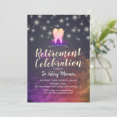 Dentist Dental Clinic Roos Gold Tooth Retirement Kaart (Staand voorkant)