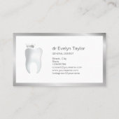 Dentist Dental Clinic tanden Whitening Smile Crown Visitekaartje (Achterkant)