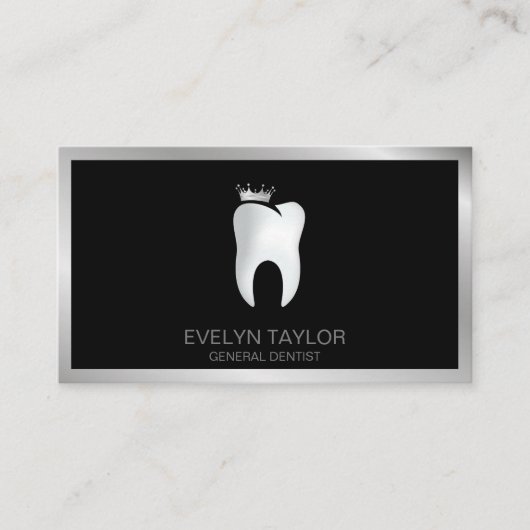 Dentist Dental Clinic tanden Whitening Smile Crown Visitekaartje (Voorkant)