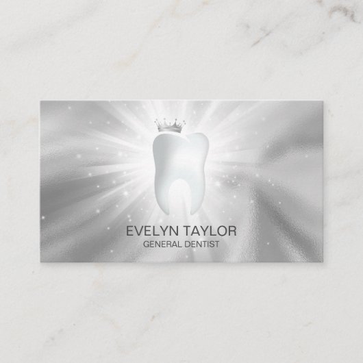 Dentist Dental Clinic tanden Whitening Smile Crown Visitekaartje (Voorkant)