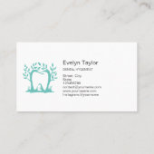 Dentist Dental Clinic tanden Whitening Smile Crown Visitekaartje (Achterkant)