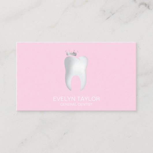 Dentist Dental Clinic tanden Whitening Smile Crown Visitekaartje (Voorkant)