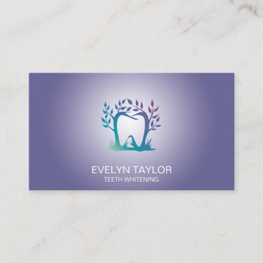 Dentist Dental Clinic tanden Whitening Smile Crown Visitekaartje (Voorkant)