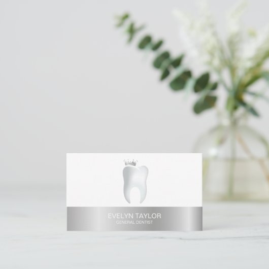 Dentist Dental Clinic tanden Whitening Smile Crown Visitekaartje (Staand voorkant)