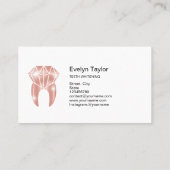 Dentist Dental Clinic tanden Whitening Smile Crown Visitekaartje (Achterkant)