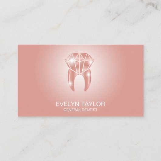 Dentist Dental Clinic tanden Whitening Smile Crown Visitekaartje (Voorkant)