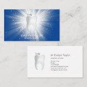 Dentist Dental Clinic tanden Whitening Smile Crown Visitekaartje (Voorkant / Achterkant)