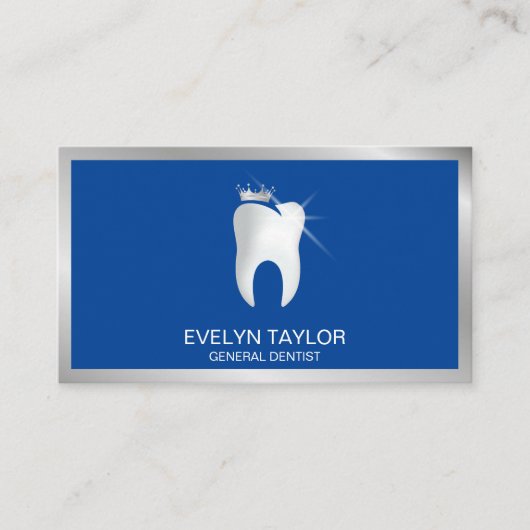 Dentist Dental Clinic tanden Whitening Smile Crown Visitekaartje (Voorkant)