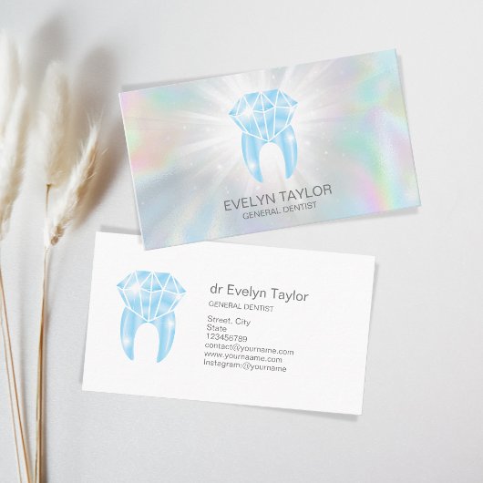 Dentist Dental Clinic tanden Whitening Smile Crown Visitekaartje