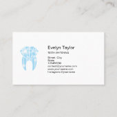 Dentist Dental Clinic Tanden Whitening Smile Visitekaartje (Achterkant)
